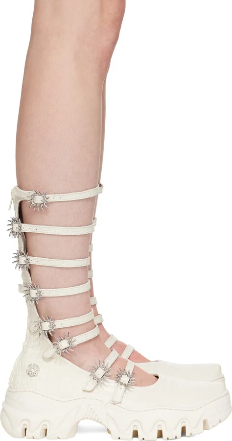 Rombaut Off-White MJ High Ballerina Flats