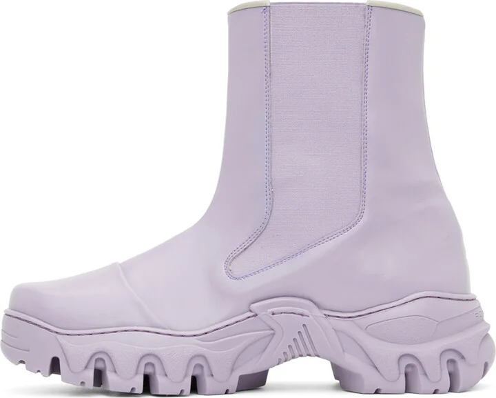 Rombaut Purple Boccaccio II Apple Leather Chelsea Boots - Image 3