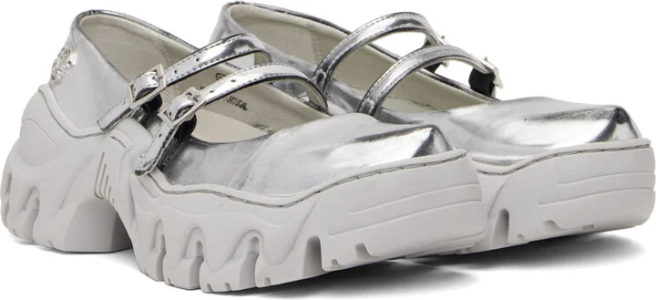 Rombaut Silver Boccaccio II MJ Ballerina Flats - Image 4