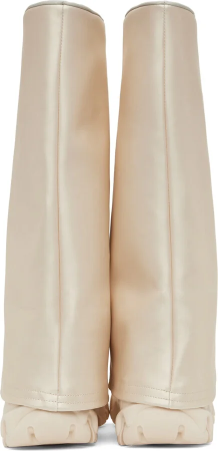 Rombaut SSENSE Exclusive Beige Boccaccio II Rain Boots - Image 2