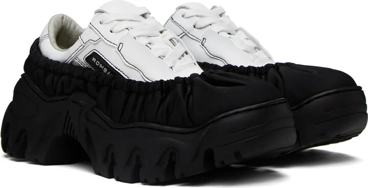 Rombaut SSENSE Exclusive Black & White Boccaccio II Future Sneakers - Image 4