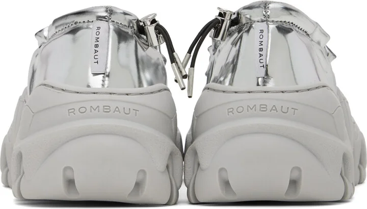 Rombaut SSENSE Exclusive Silver Boccaccio II Ballerina Flats - Image 2
