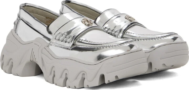 Rombaut SSENSE Exclusive Silver Boccaccio II Loafers - Image 4