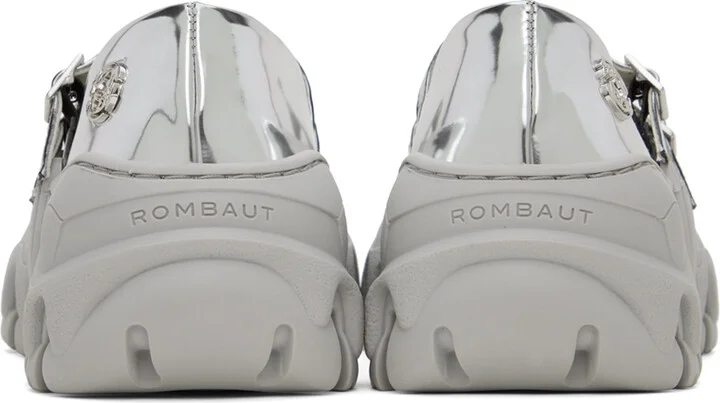 Rombaut SSENSE Exclusive Silver Boccaccio II MJ Ballerina Flats - Image 2