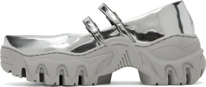 Rombaut SSENSE Exclusive Silver Boccaccio II MJ Ballerina Flats - Image 3