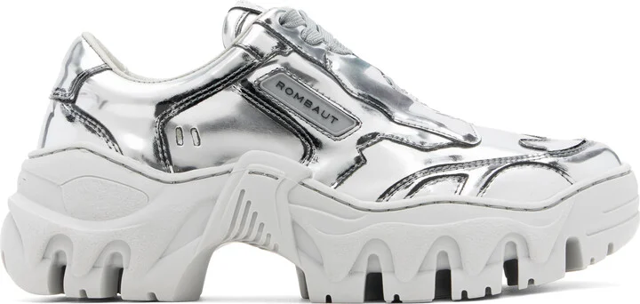Rombaut SSENSE Exclusive Silver Lava Boccaccio II Sneakers
