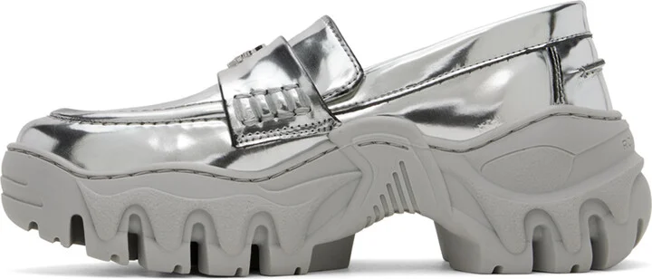 Rombaut SSENSE Exclusive Silver Loafers - Image 3