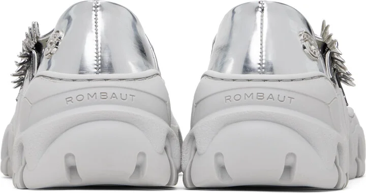 Rombaut SSENSE Exclusive Silver MJ Ballerina Flats - Image 2