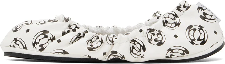 Rombaut White Aura Ballerina Flats - Image 3