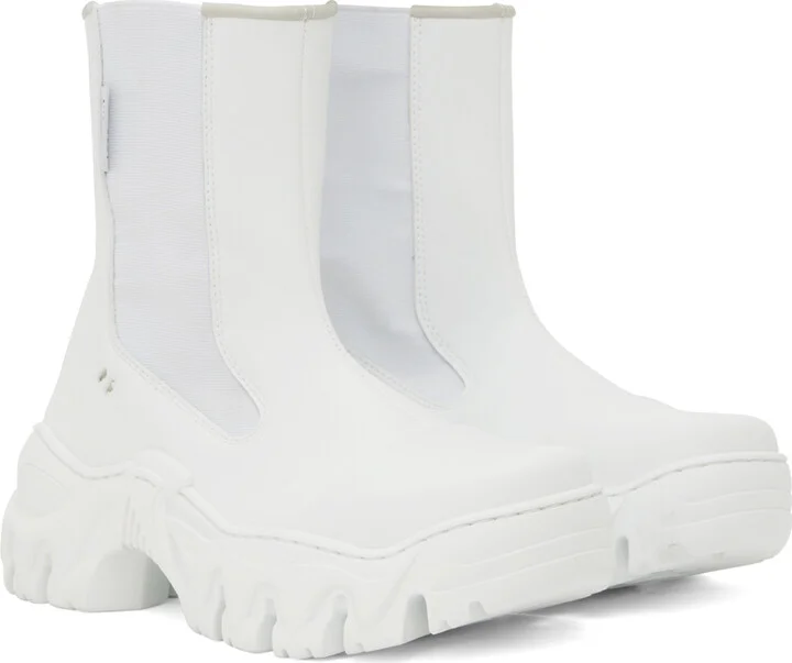 Rombaut White Boccaccio II Chelsea Boots - Image 4