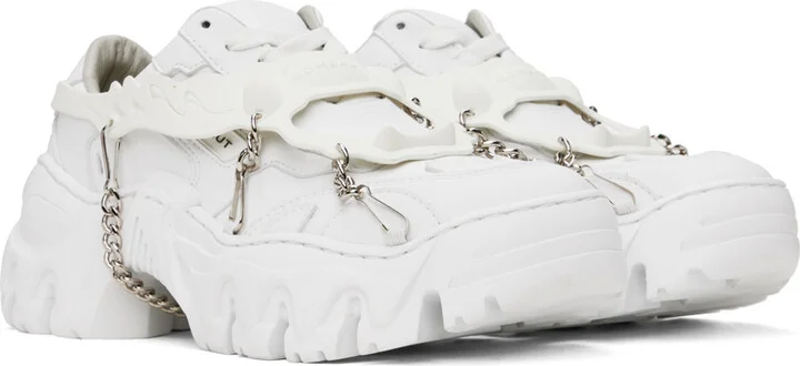 Rombaut White Boccaccio II Harness Sneakers - Image 4