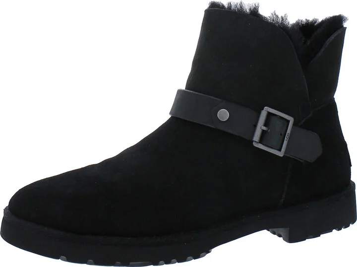 Romely Womens Suede Winter Shearling Boots