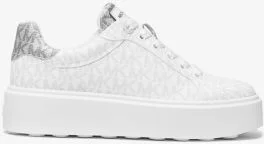 Romey Metallic Two-Tone Signature Logo Platform Sneaker - Image 3