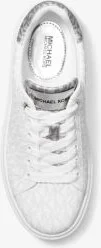 Romey Metallic Two-Tone Signature Logo Platform Sneaker - Image 4