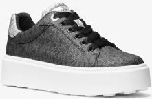 Romey Metallic Two-Tone Signature Logo Platform Sneaker - Image 6