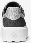 Romey Metallic Two-Tone Signature Logo Platform Sneaker - Image 9