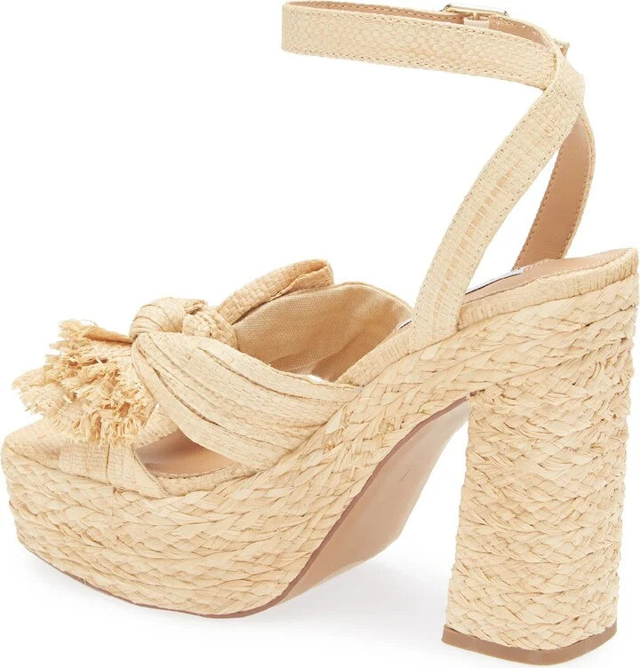 Romey Raffia Platform Ankle Strap Sandal - Image 2