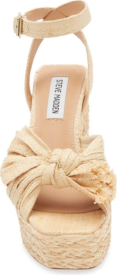 Romey Raffia Platform Ankle Strap Sandal - Image 3
