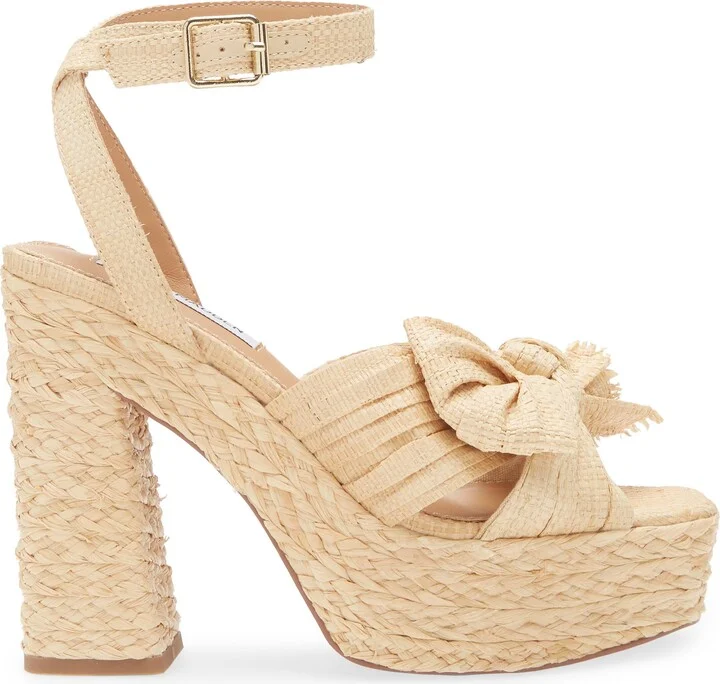 Romey Raffia Platform Ankle Strap Sandal - Image 4