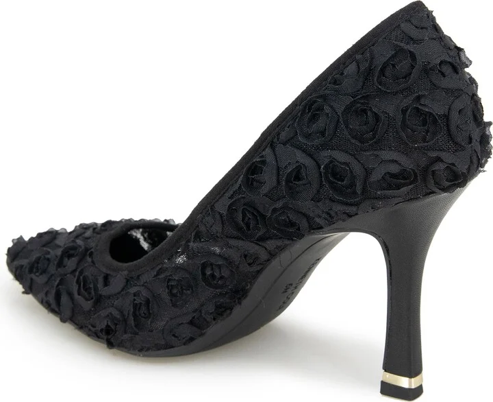 Romi Floral Mesh Pointed Toe Pump - Image 2