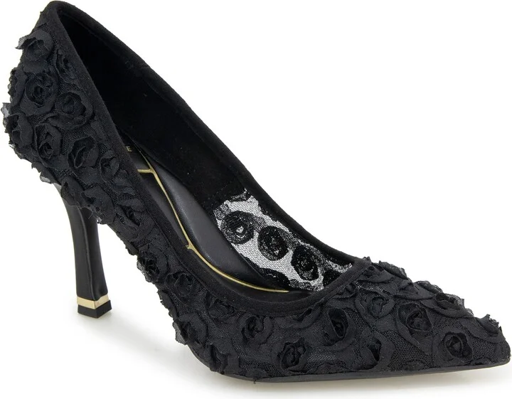 Romi Floral Mesh Pointed Toe Pump