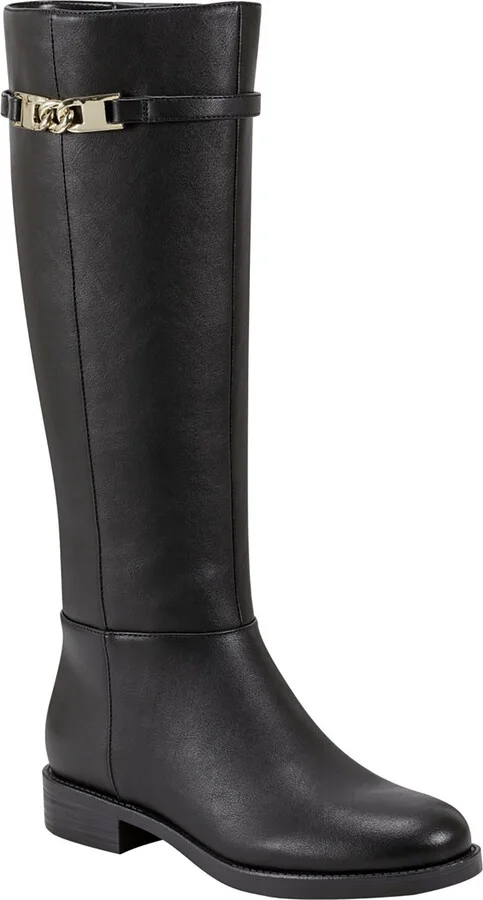 Romi Womens Faux Leather Round Toe Knee-High Boots
