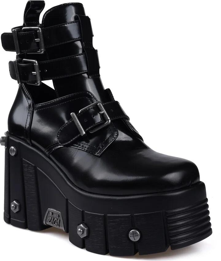 Romina Studded Lug Platform Bootie