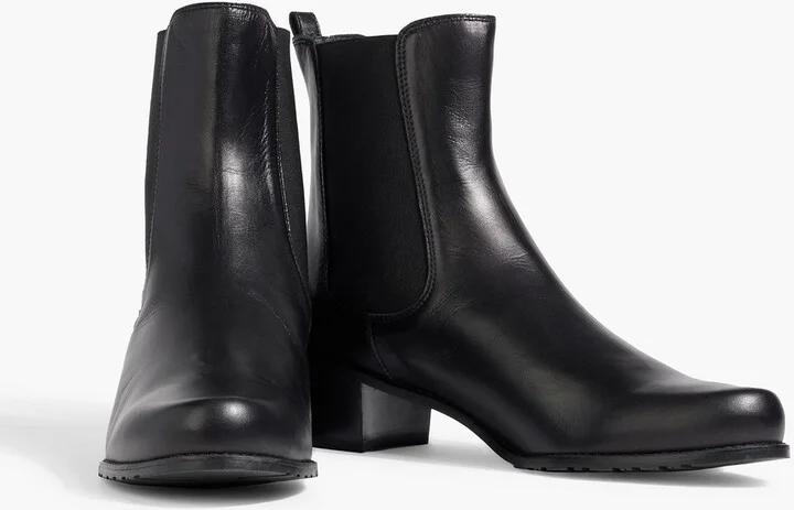 Romper leather ankle boots - Image 2
