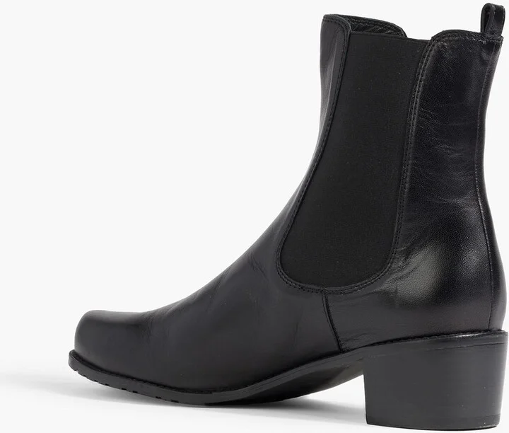 Romper leather ankle boots - Image 3