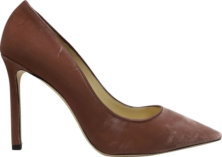 Romy 100 Pumps in Pink Velveet