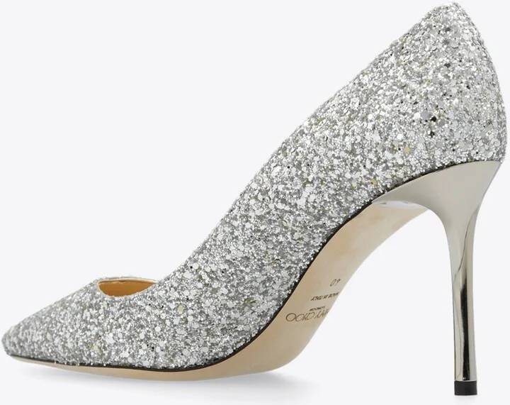 Romy 85 Glittered Pumps - Image 2