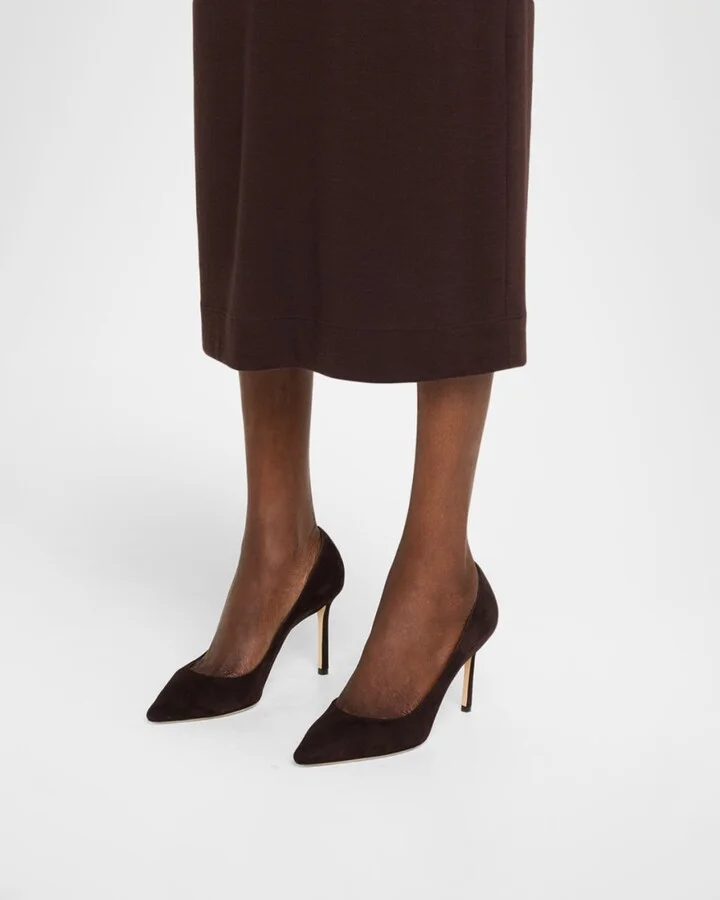 Romy 85 Suede Pumps - Image 4