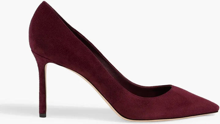Romy 85 suede pumps