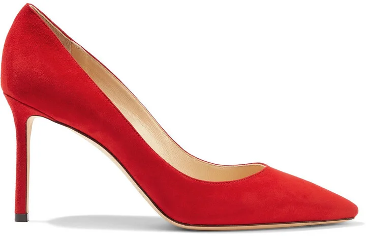 Romy 85 suede pumps