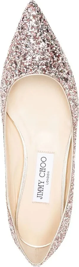 Romy glitter-embellished pointed-toe ballet flats - Image 4