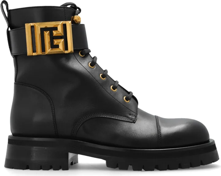 ‘Romy’ Leather Shoes, , - Black