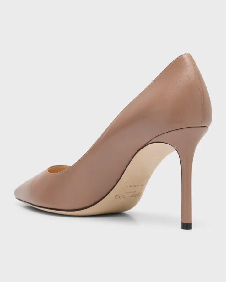 Romy Leather Stiletto Pumps - Image 4