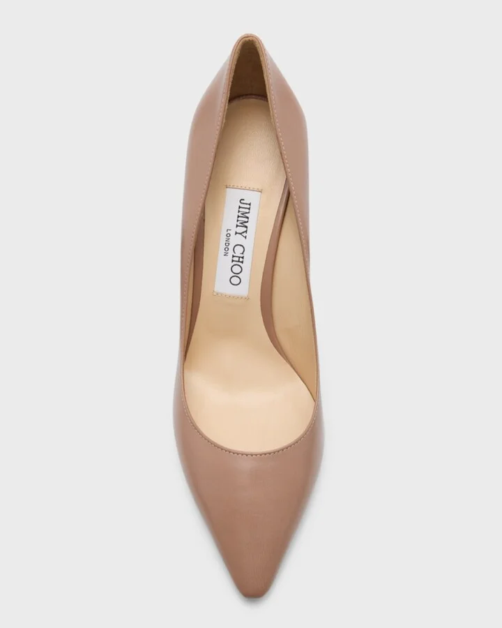 Romy Leather Stiletto Pumps - Image 7