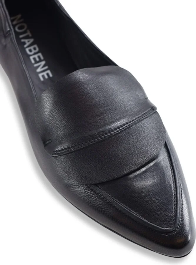 Romy Loafers, Black Leather - Image 3