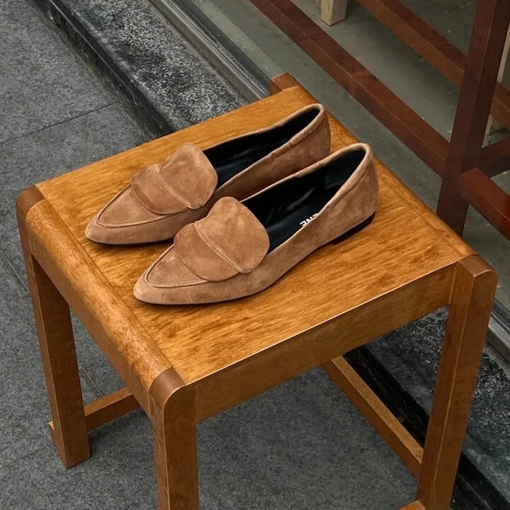 Romy Loafers, Brown Suede - Image 3