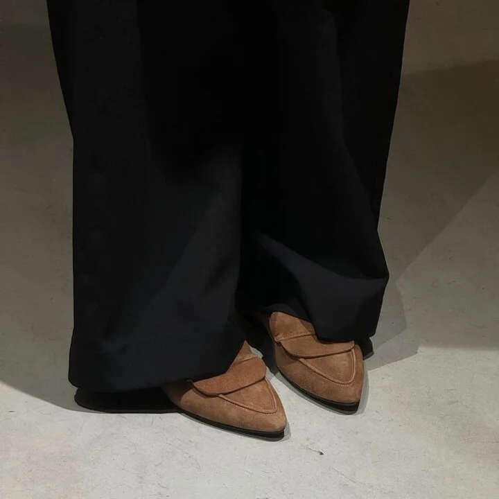 Romy Loafers, Brown Suede - Image 4