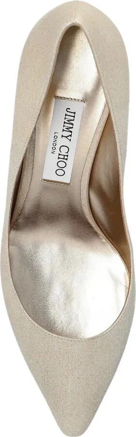 Romy metallic leather pointed-toe heels - Image 4