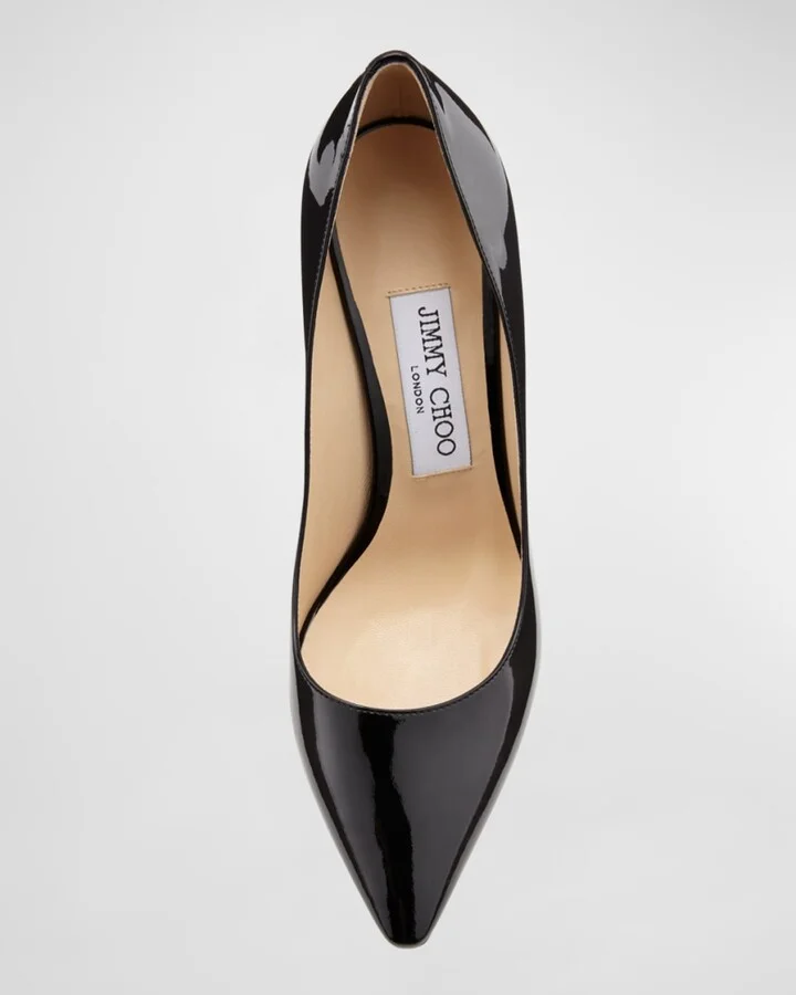 Romy Patent Pointed-Toe 85mm Pumps - Image 7