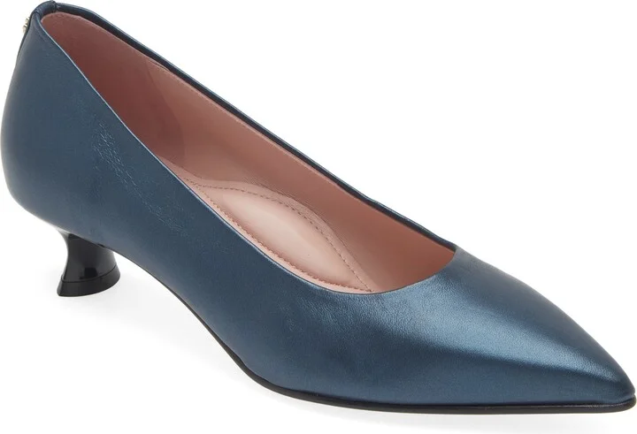 Navy Nappa Leather