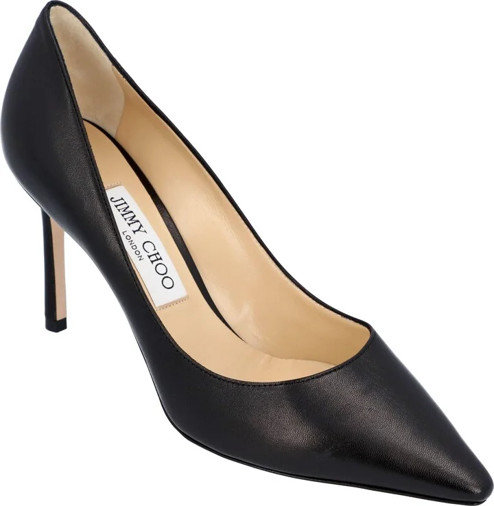 Romy pumps in black smooth leather