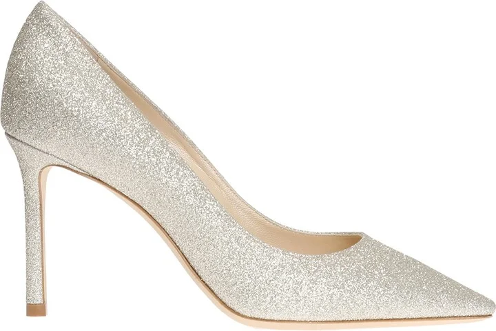 'Romy' Pumps, , - Silver
