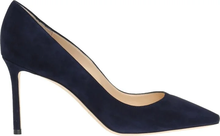 'Romy' Stiletto Shoes, , Navy - Blue