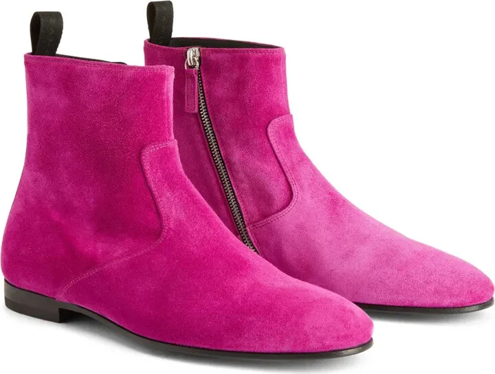 Ron panelled suede ankle boots - Image 2