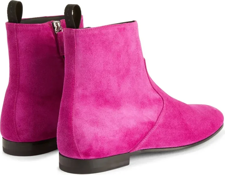 Ron panelled suede ankle boots - Image 3