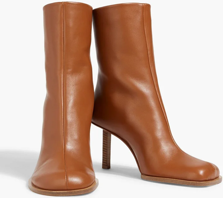 Rond Carré leather ankle boots - Image 2